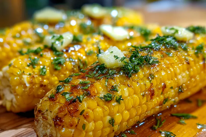 Cooking Corn on the Cob with Butter