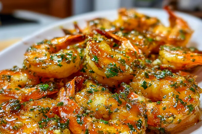 Fresh ingredients for Crispy Garlic Butter Shrimp