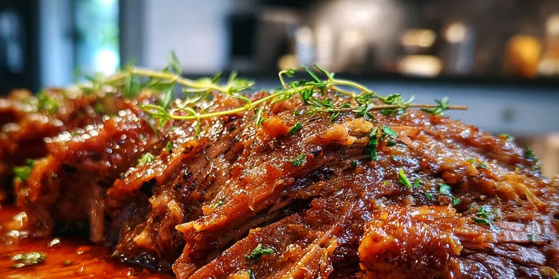 Slow-Cooked BBQ Pulled Beef